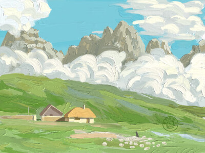 分享一组电脑 / ipad壁纸 油画风动漫壁纸
​©星河甜饼 ​