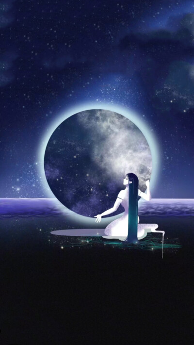 唯美 梦幻 清新 手绘 插画