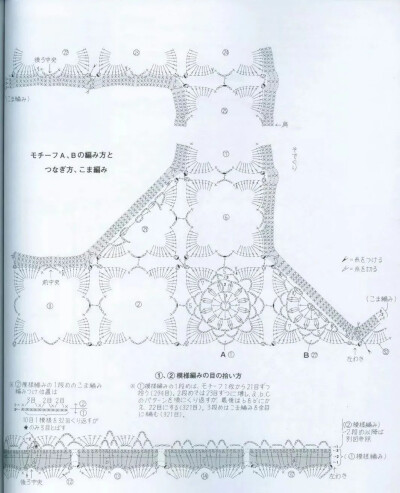 钩针图解马甲裙