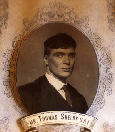 Cillian Murphy in“Peaky Blinders”
Thomas Michael Shelby（Tommy Shelby）