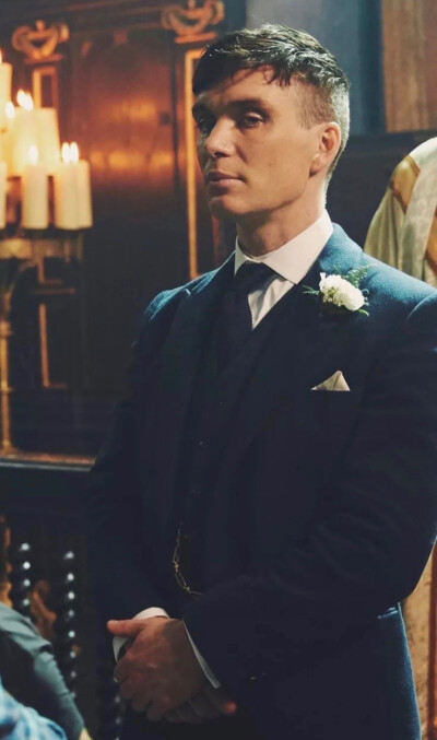 Cillian Murphy in “Peaky Blinders”
His wedding day. 