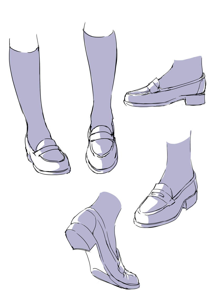 鞋画法