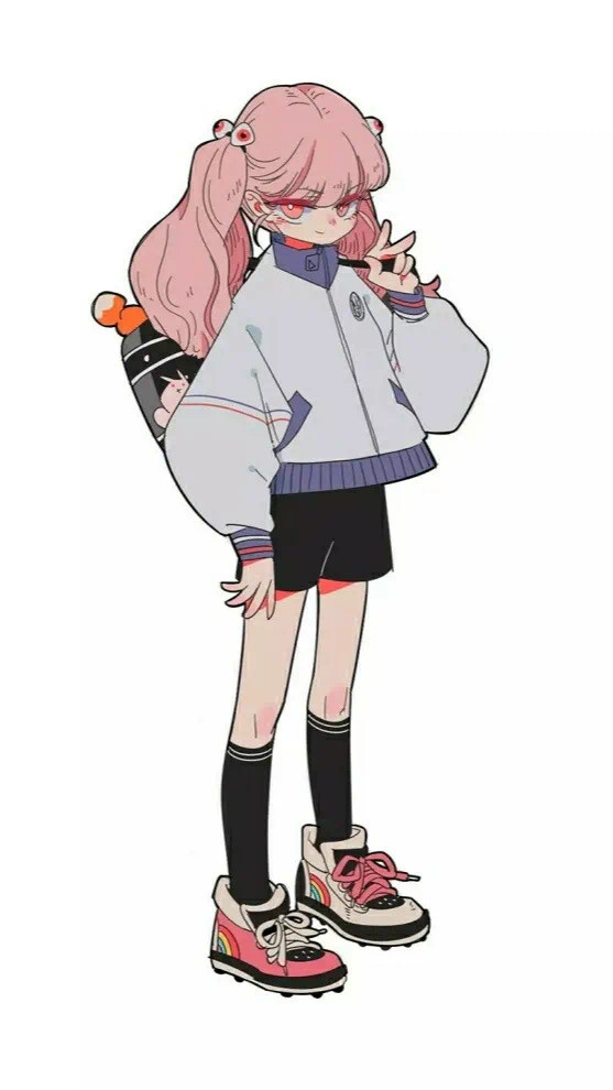 废柴狐阿桔白松鼠小汤壁纸粉发动漫