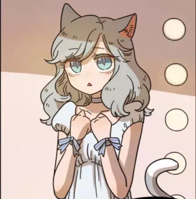 废柴狐阿桔猫咪苏莎头像灰发动漫女头