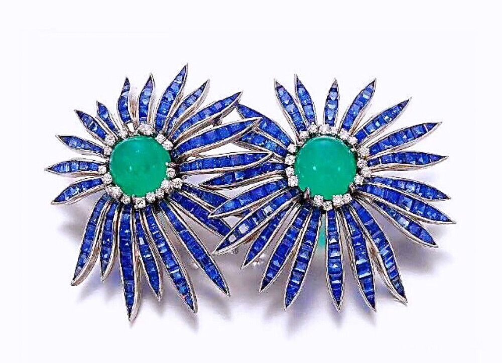 Double Aster 胸针，by Verdura，1956年