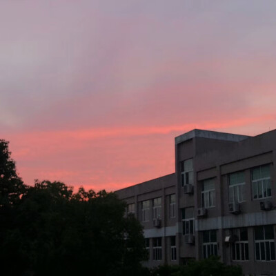 天空，黄昏，落日