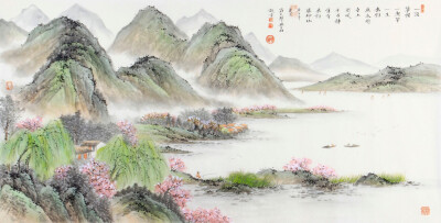 集雅斋 画家邹丰羽 的仿古山水画