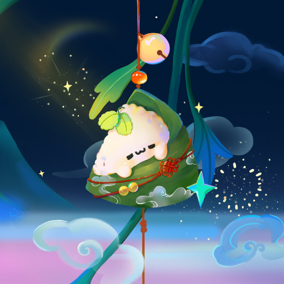 颜团子端午节头像(作者@腿丽丝)