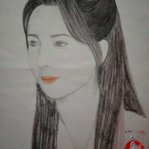 香蜜沉沉烬如霜 锦觅 彩铅 - 高清图片,堆糖,美图壁纸兴趣社区