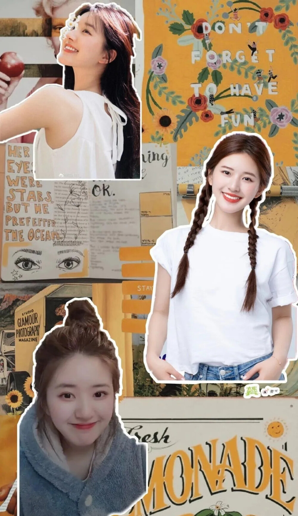 赵露思的拼接壁纸哦永爱露丝