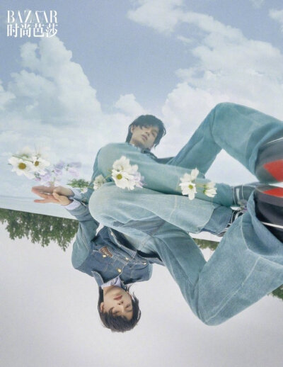 丁禹兮 Harper's BAZAAR 芭莎六月电子刊，夏日晴空里被风吹起微卷发梢，清澈干净的新鲜少年，很有日系男星的味道。