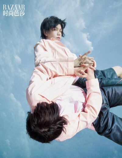 丁禹兮 Harper's BAZAAR 芭莎六月电子刊，夏日晴空里被风吹起微卷发梢，清澈干净的新鲜少年，很有日系男星的味道。