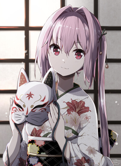 #2020.6.28# 狐面
画师：らぐほのえりか