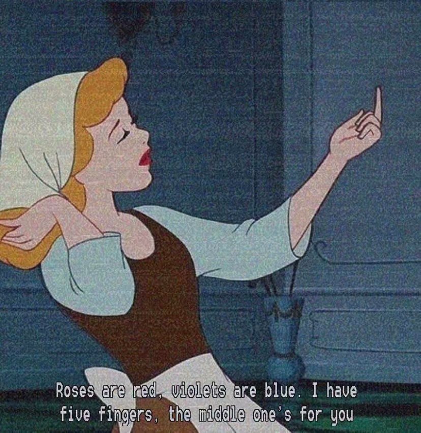 迪士尼公主表情图