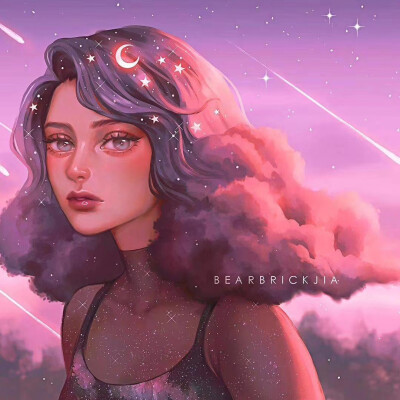 梦幻星空女生头像