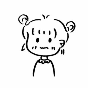 黑白线条简约头像