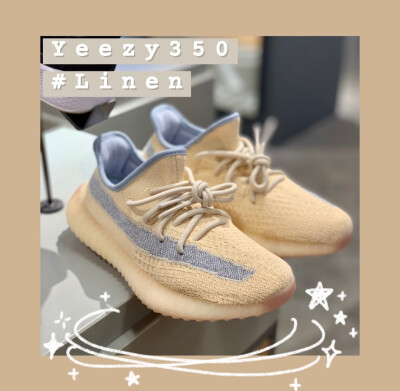 Yeezy350淡黄色仙女配色 夏天必备