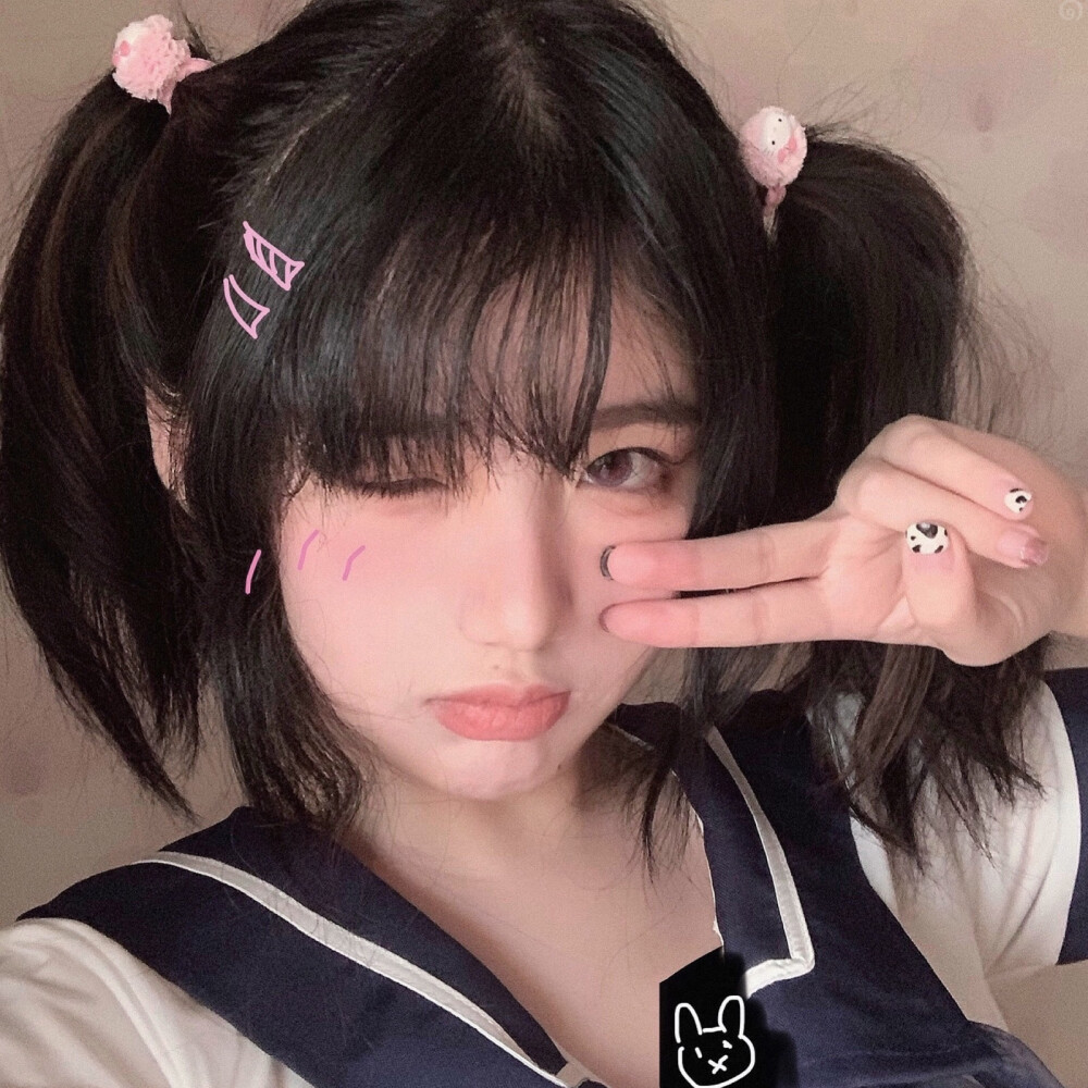 自截自调ins风格女头