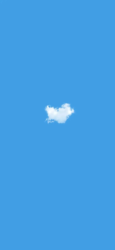 简单壁纸＿清新治愈系《唯美天空》蓝色高清✨