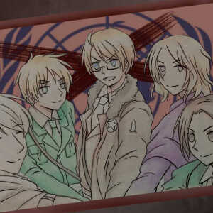 黑塔利亚手书战争世界原画