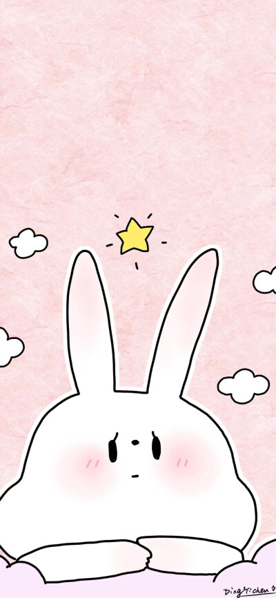 小兔子系列壁纸粉壁纸萌壁纸