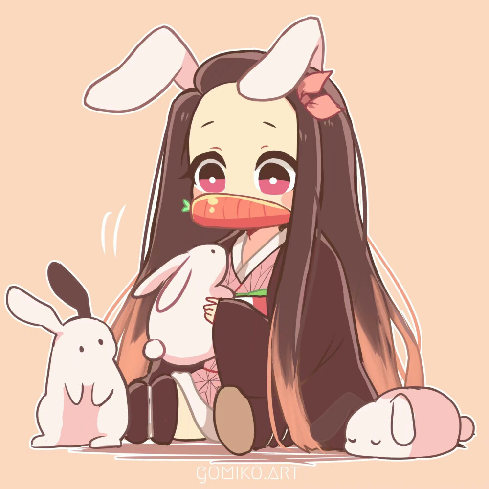 鬼灭之刃# 兔子祢豆子酱