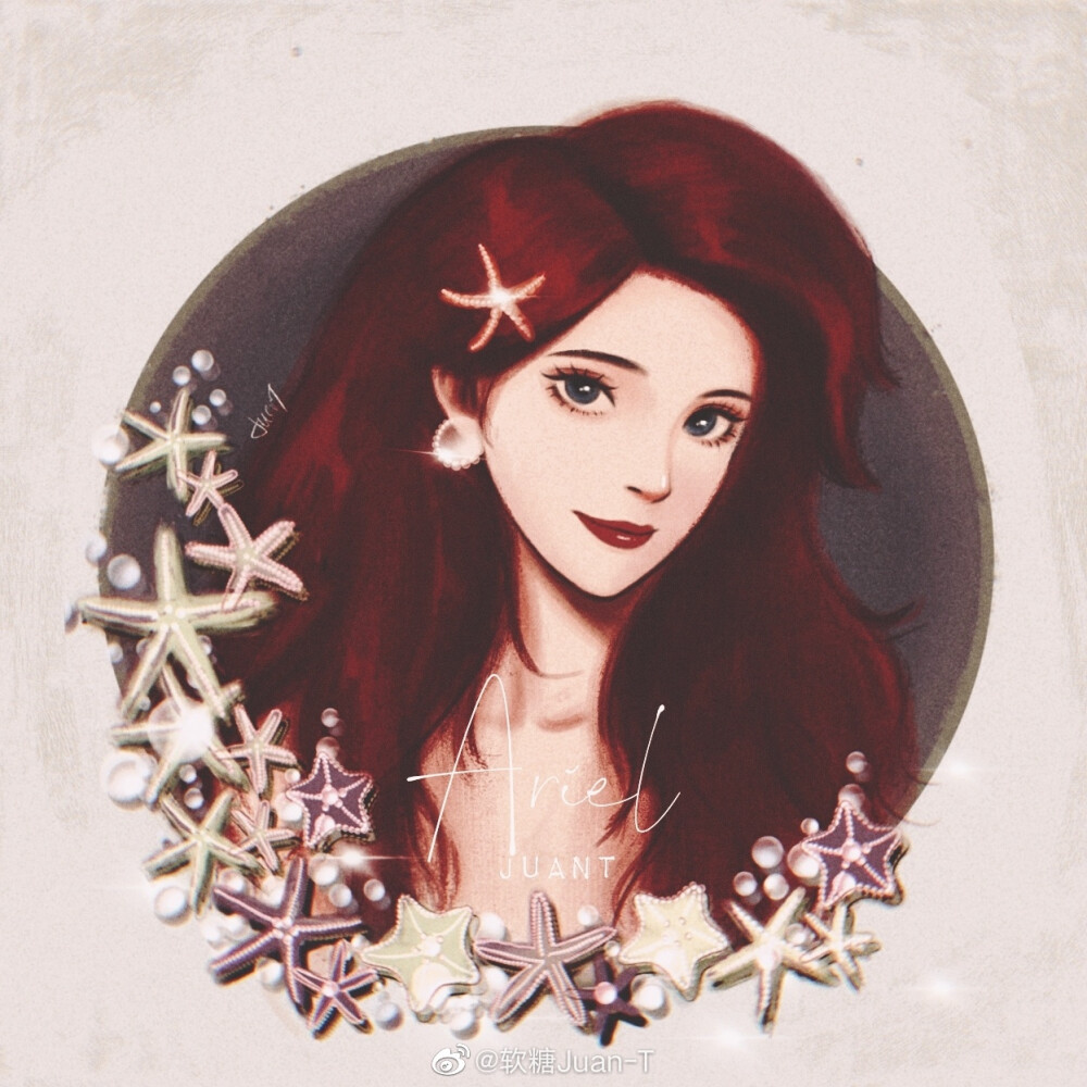 迪士尼公主，作者:软糖Juan–T ，来自微博，侵删，https://m.weibo.cn/3301345453/4514067035641988