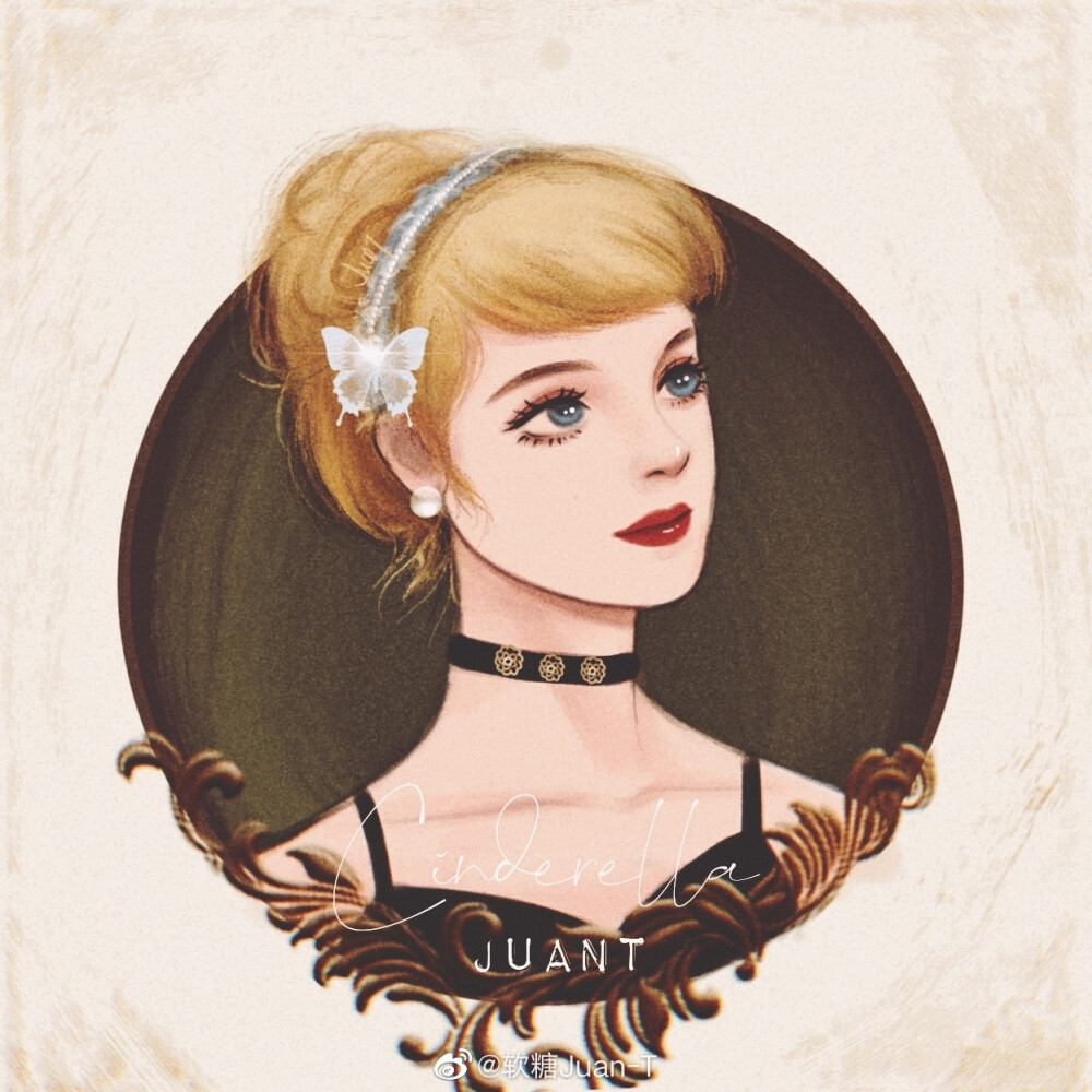 迪士尼公主，作者:软糖Juan–T ，来自微博，侵删，https://m.weibo.cn/3301345453/4514067035641988