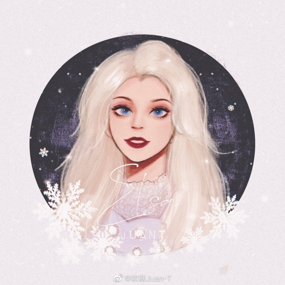 迪士尼公主，作者:软糖Juan–T ，来自微博，侵删，https://m.weibo.cn/3301345453/4514067035641988