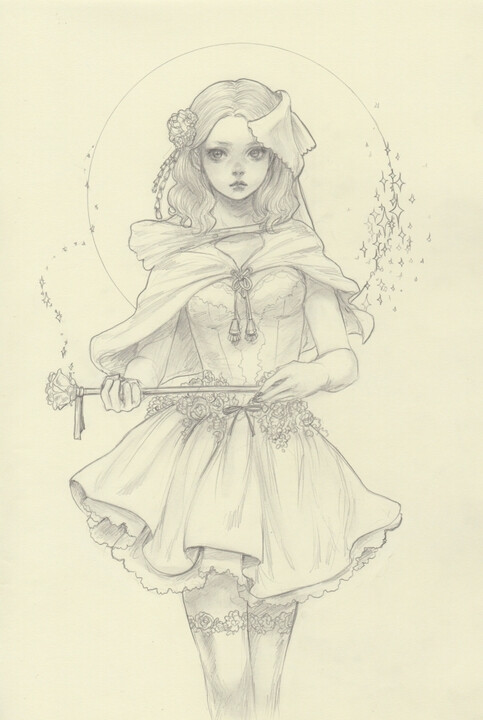 插画：洛丽塔 手绘