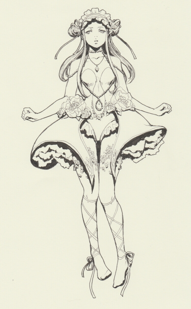 插画：洛丽塔 手绘