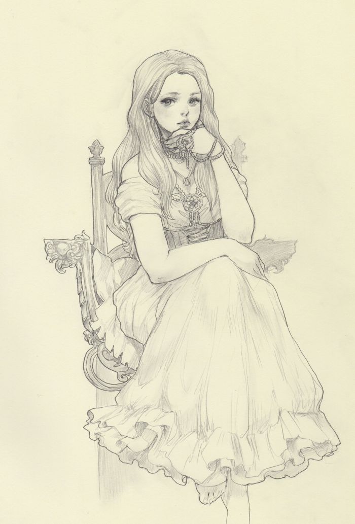 插画：洛丽塔 手绘