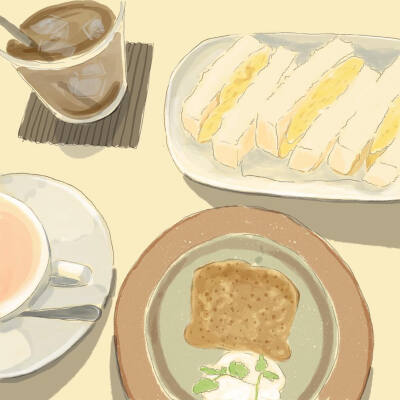  ins: motch_drawing
美食手绘插画