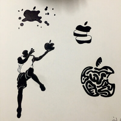 苹果logo创意设计