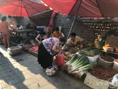 菜市场一角菜市场场景