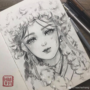 素描人物