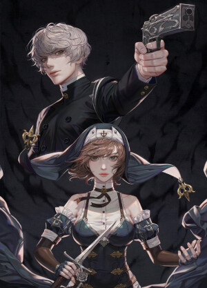 韩国插画绘画 画师已标注