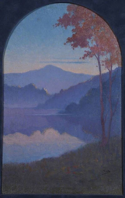 夜色 · Alphonse Osbert (1857-1939)