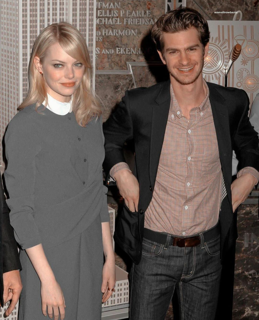 石头姐和加菲 AndrewGarfield EmmaStone