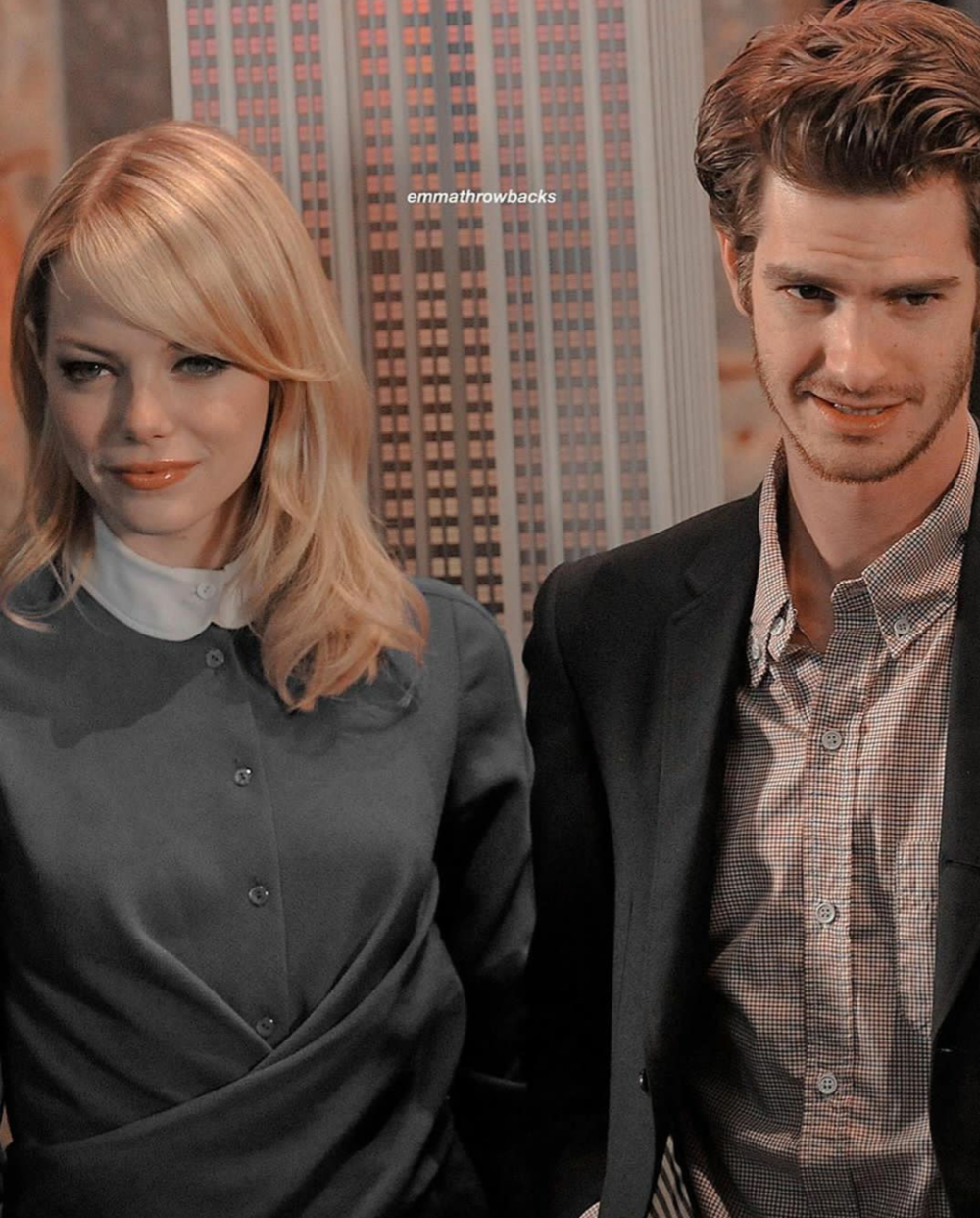 石头姐和加菲 AndrewGarfield EmmaStone