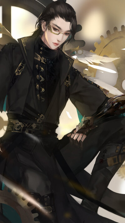 「古风美男」画师: 痕迹画廊