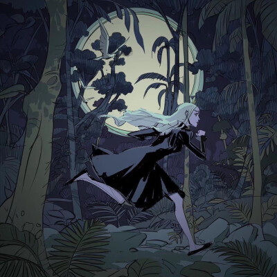 孤独的骷髅巨人 | 插画师 Boris Groh ​