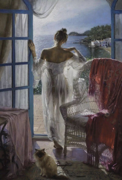 西班牙艺术家vicente romero redondo油画作品 