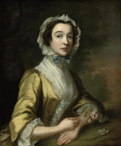 Circle of Joseph Highmore (London 1692-1780 Canterbury)
Portrait of a lady