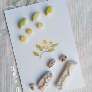 原创橡皮章植物系列