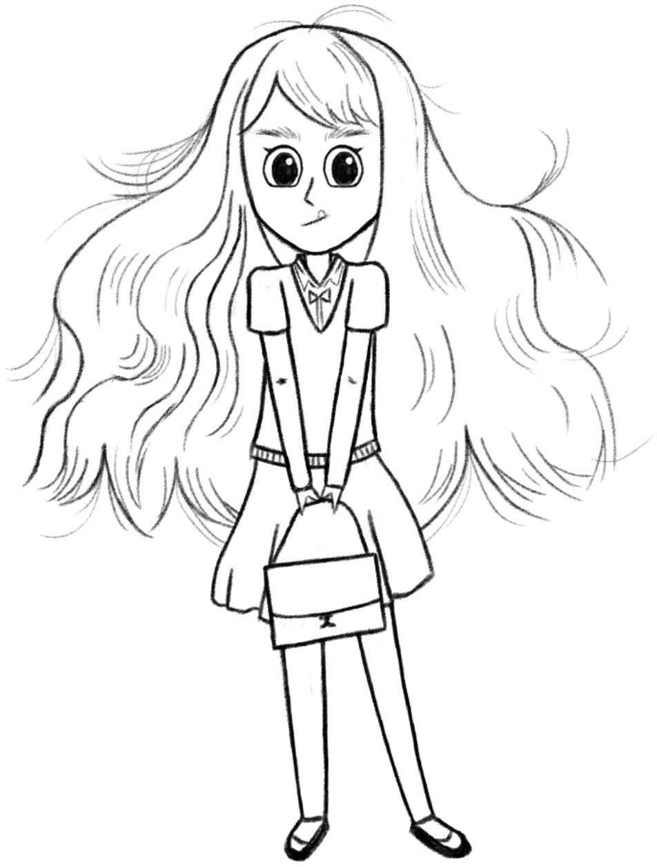 临摹＋重组各个部位
头一次练插画的人体，斗胆打个卡