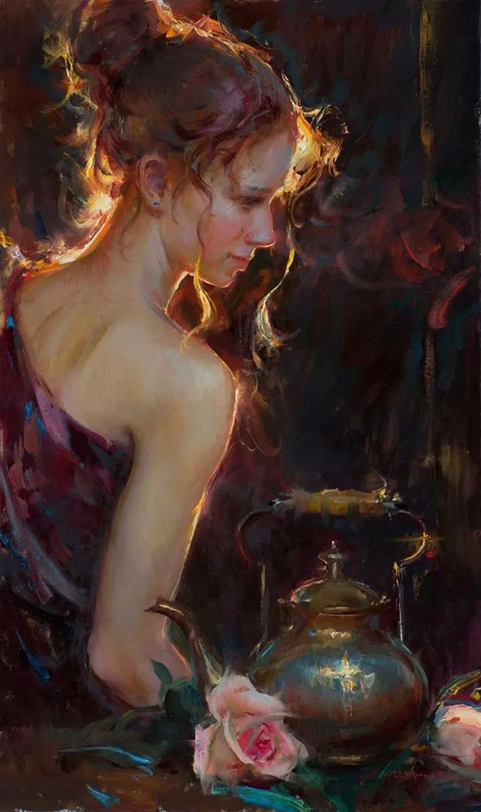 美国画家 Daniel F. Gerhartz ，1965年出生于威斯康星州的凯瓦斯库姆，毕业于伊利诺伊州芝加哥的美国艺术学院。
艺术家 Daniel 对女性形象，尤其是穿衣形象的把握是非常出色的。他从古老的浪漫主义和象征主义传统中汲取灵感。他绝对奢华的表面、色彩和灯光与他的表现主义笔触、光影的运用和造型相协调。