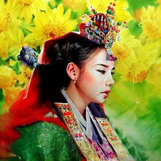 韩国画家misulbu水彩人物