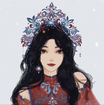 带上皇冠后的迪士尼公主