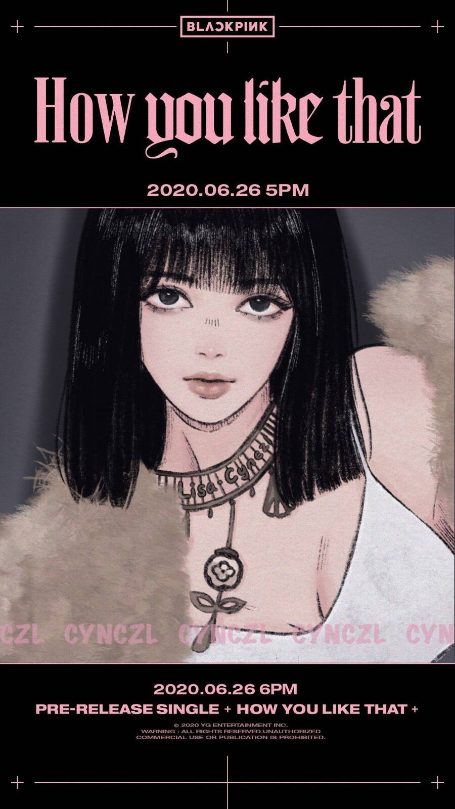 BLACKPINK粉墨造型手绘头像
画师：Cynczl